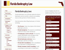 Tablet Screenshot of floridabankruptcylaws.com